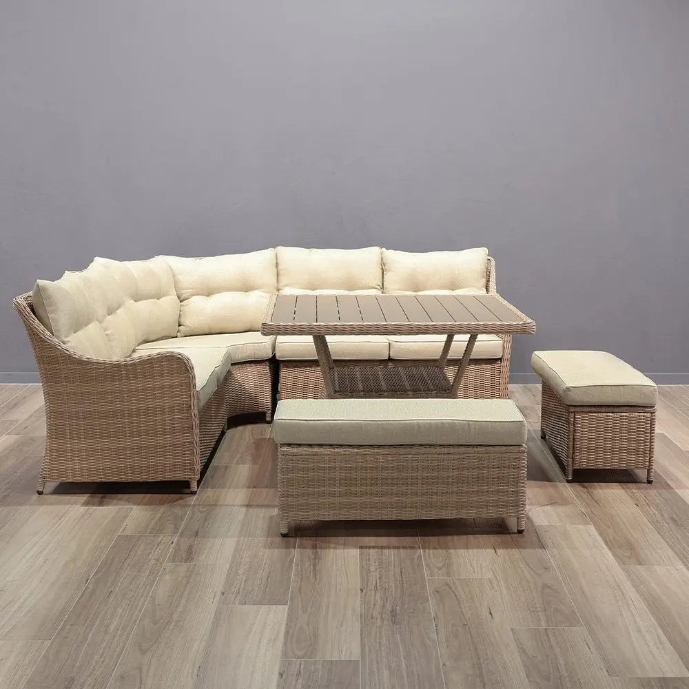 Cannes 4 Pcs Corner Outdoor Set