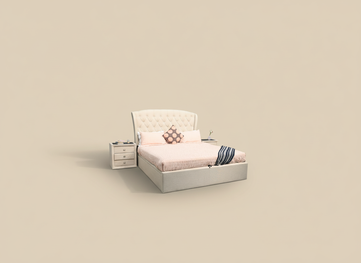Austin Fabric Storage Gas Lift Bed