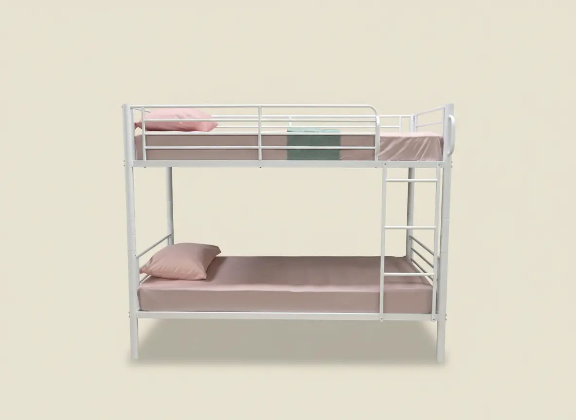 Lucas Metal Single on Single Bunk Bed