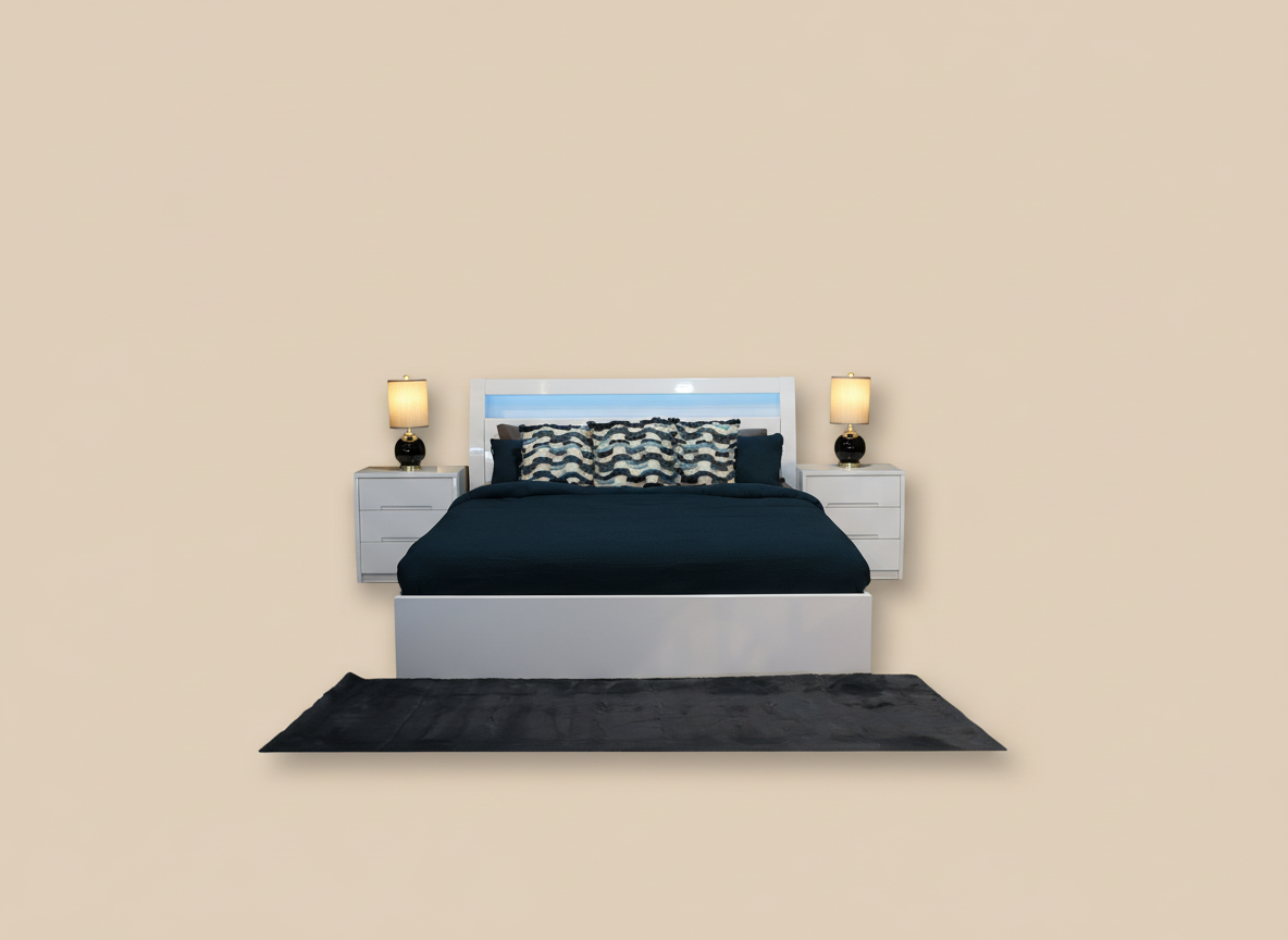 Nova High Gloss Storage Bed Frame