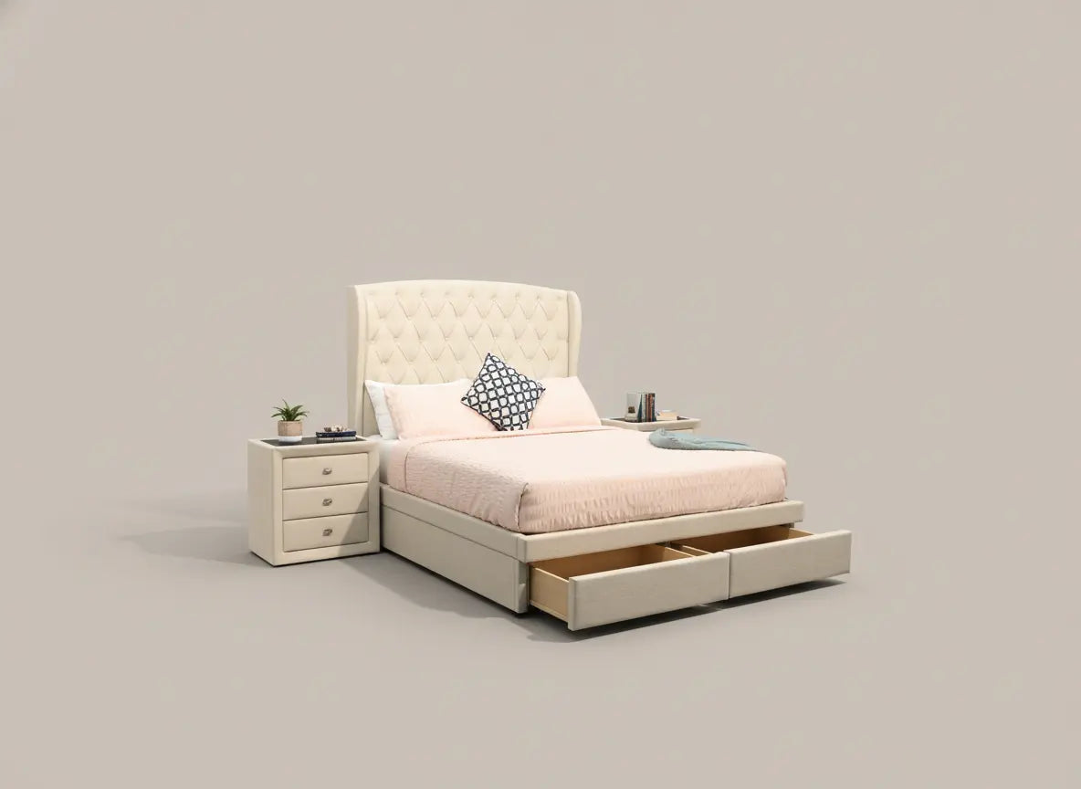 Divine Fabric Storage Bed Frame