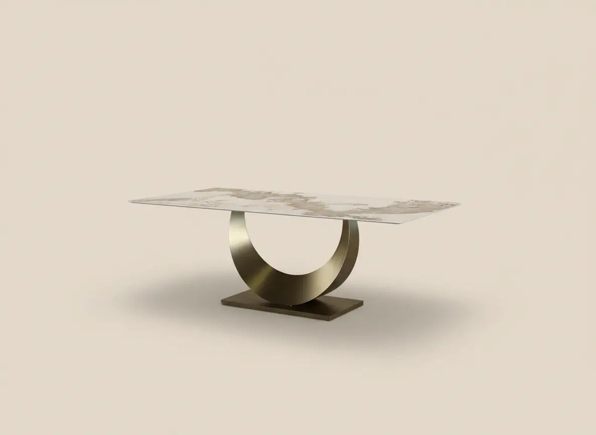 Voxen High Gloss Dining Table