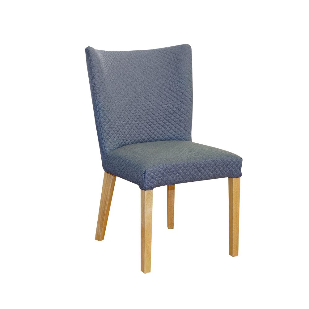 2x Settler Fabric Dining Chair Grey Harbour Lane Furniture & Bedding