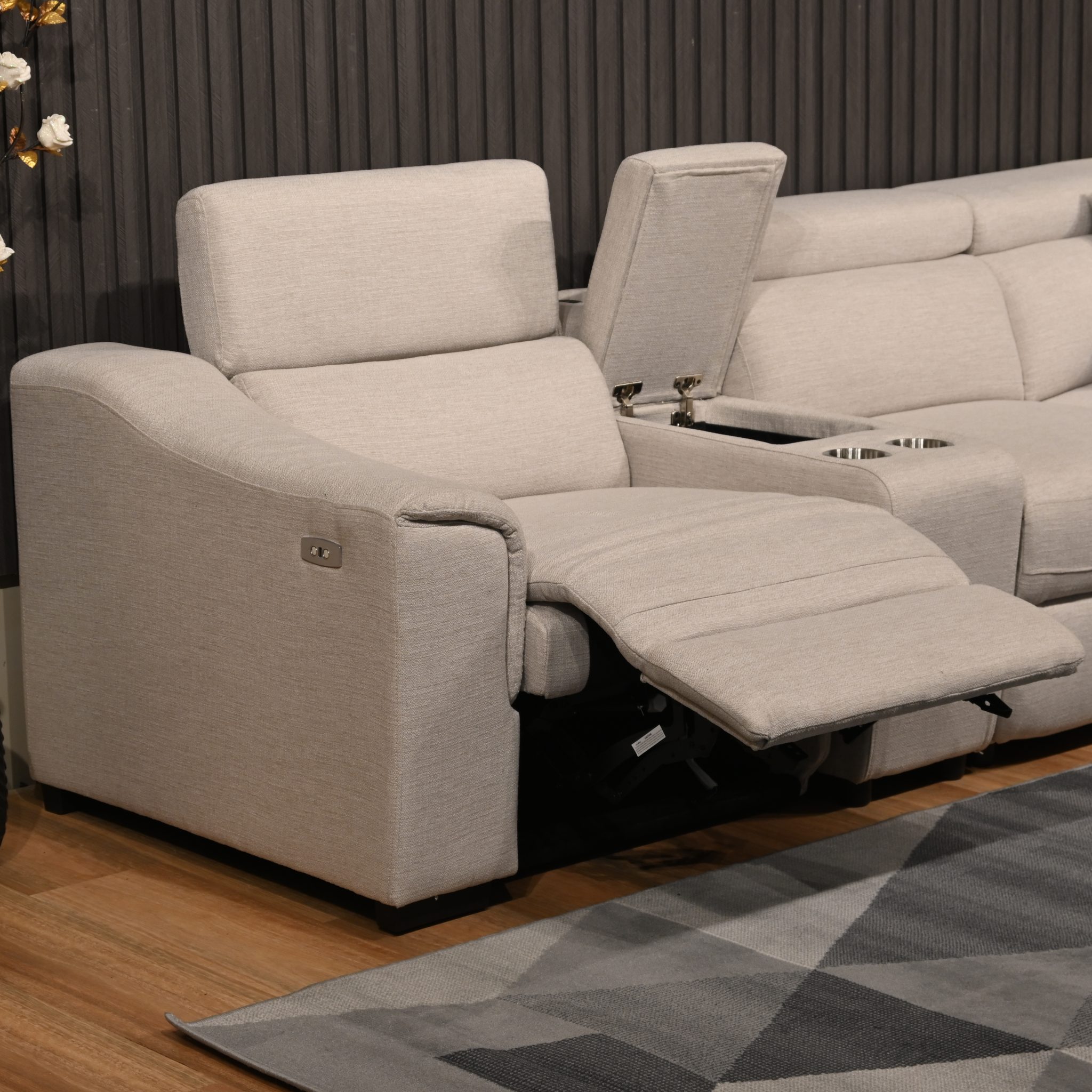 Brooklyn Corner Modular With Electric Recliners Harbour Lane Furniture & Bedding
