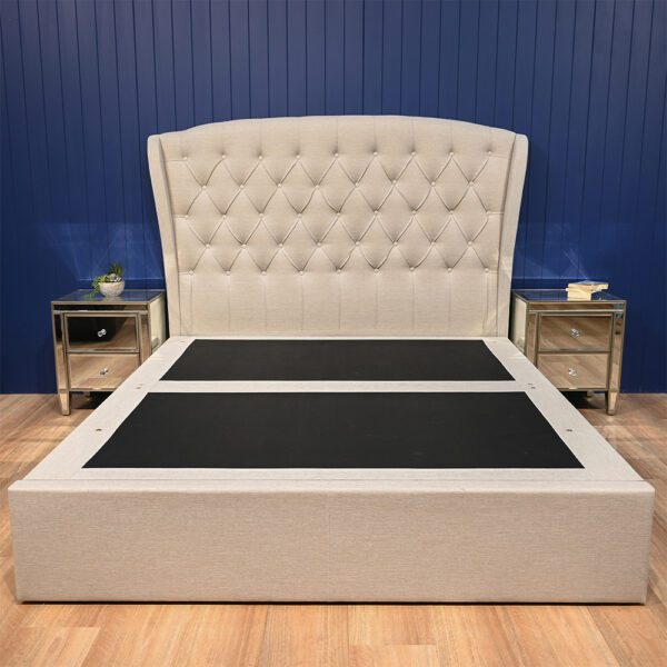 Austin Fabric Storage Gas Lift Queen Bed Harbour Lane Furniture